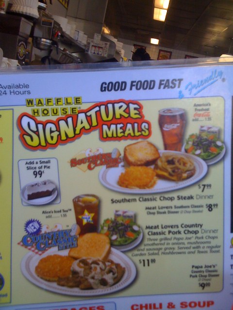 waffle house menu newberry sc